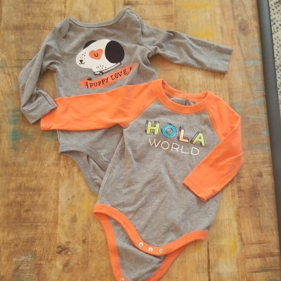 Cat & Jack Other - 6-9 M -Long sleeve onsies - 2 PC- Cat & Jack